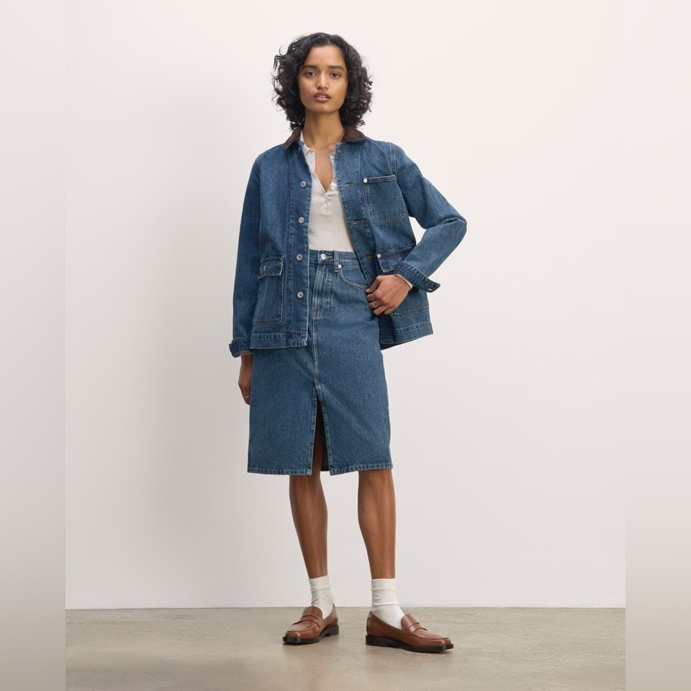 Everlane Mid-Way Denim Skirt NWT